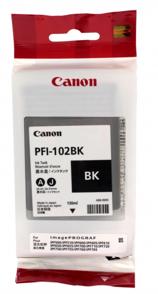 Картридж PFI-102Bk черный для Canon ОЕМ
