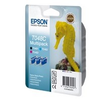 Epson T048C40 Комплект картриджей (черный, голубой, пурпурный)