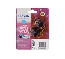 Epson T07324A (T0732) Картридж голубой