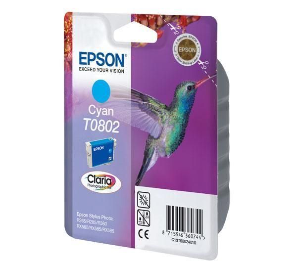Epson T0802 Картридж голубой