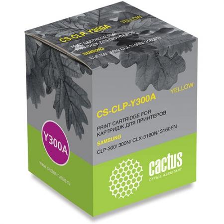 Cactus CS-CLP-Y300A для Samsung CLP-300/300N/CLX-3160N/3160FN, желтый, 1000 стр.