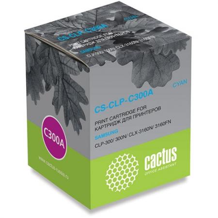 Cactus CS-CLP-C300A для Samsung CLP-300/300N/CLX-3160N/3160FN, голубой, 1000 стр.