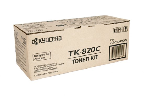 TK-820C Cyan тонер-картридж принтера FS-C8100DN Kyocera (tk820c)